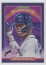 2020 Panini Donruss Diamond Kings Holo Purple Ronald Acuna Jr #8 0p45