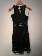 Little Black Lace Sleeveless Party, Cruise Cocktail Dress Ladies size 6