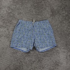 Fair Harbor Shorts Mens 2XL Paisley 5" Lined Mastos Blue Bungalow Swim Trunks