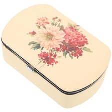 FRCOLOR Travel Jewelry Case, Compact PU Leather Jewelry Organizer with Multip...