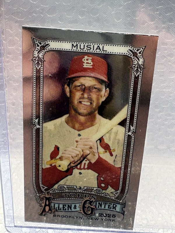 2025 Topps Allen & Ginter - Chrome Stan Musial #64 Mini