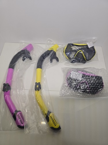 2 Pc Set Diving Snorkel Swimming Diving Breathing Tube And Goggles