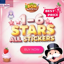 Monopoly Go 1⭐- 6⭐ ALL Stickers Available CHEAPEST🔥SUPER FAST⚡24/7