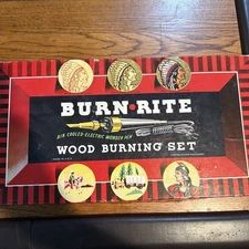 Burn Rite Wood Burning Set © Rapaport #2003 Complete Operational Vintage