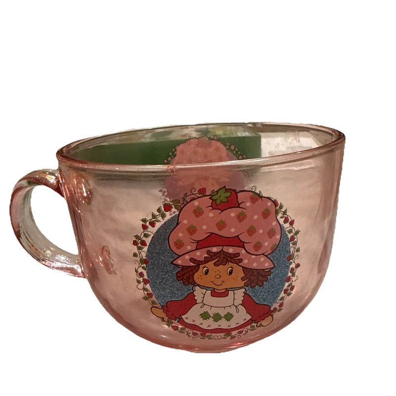 Strawberry Shortcake (New) Pink Glass Mug 16oz