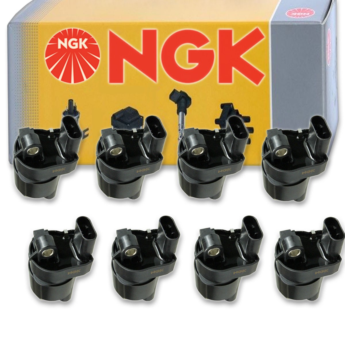 8 pc NGK Ignition Coils for 2008-2019 GMC Savana 3500 4.8L 6.0L V8 Spark ud