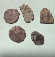 Lot Of 5 - Roman - Byzantine - Ancient Coins- Uncleaned / Semi cleaned Lot Of 5
