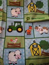 John Deere Baby Barnyard Patch Fabric 30 Inches