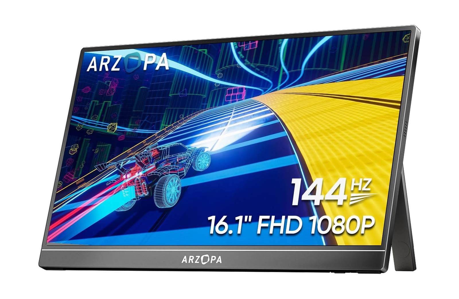 ARZOPA 16.1'' 144Hz Portable Gaming Monitor, 106% sRGB 1080P FHD Kickstand Po...