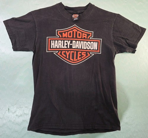 Vintage 1998 Harley Davidson Jim’s St Petersburg Florida T-Shirt Sheild Size Med