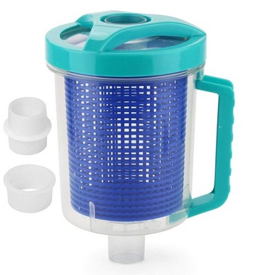 Pool Leaf Canister Catcher with Mesh Basket for Vacuum - In-Line Leaf Filter for