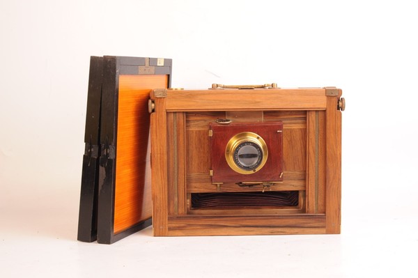 PHOTO HALL Camaras  Plegable 18 x 24  horizontal wooden camera  de madera