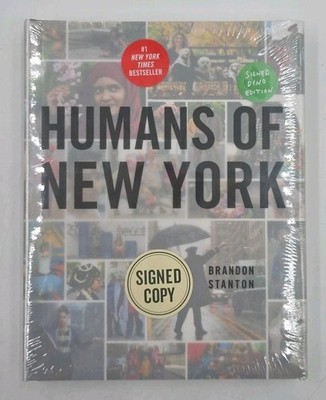 SIGNED Brandon Stanton Humans of New York Dino Edition Sketch Hard Cover Sealed 