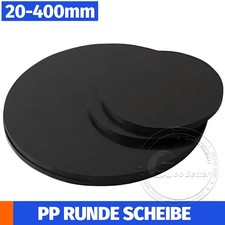 Czarna okrągła tarcza polipropylenowa 20mm-350mm PP Płyta z tworzywa sztucznego Grubość 1mm-30mm