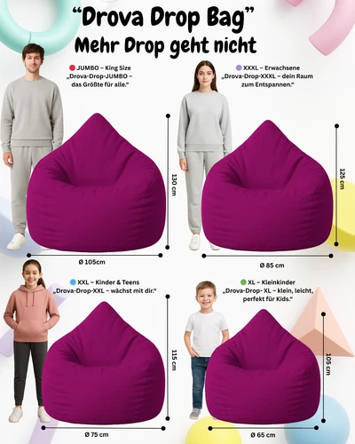 PatchHome Sitzsack XL- Jumbo Sitzkissen Bodenkissen Kinder und Erwachsene - Bild 186 von 203