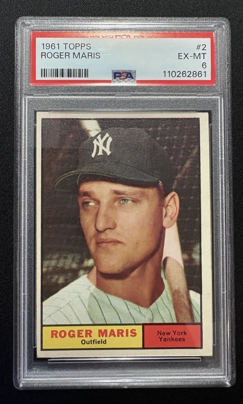 1961 Topps #2 Roger Maris PSA 6