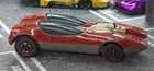 vintage redline hot wheels splittin image in red, damaged wheel