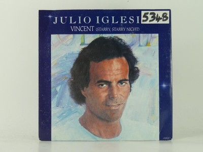JULIO IGLESIAS VINCENT (STARRY STARRY NIGHT) (62) 2 Track 7'' Single including Pi