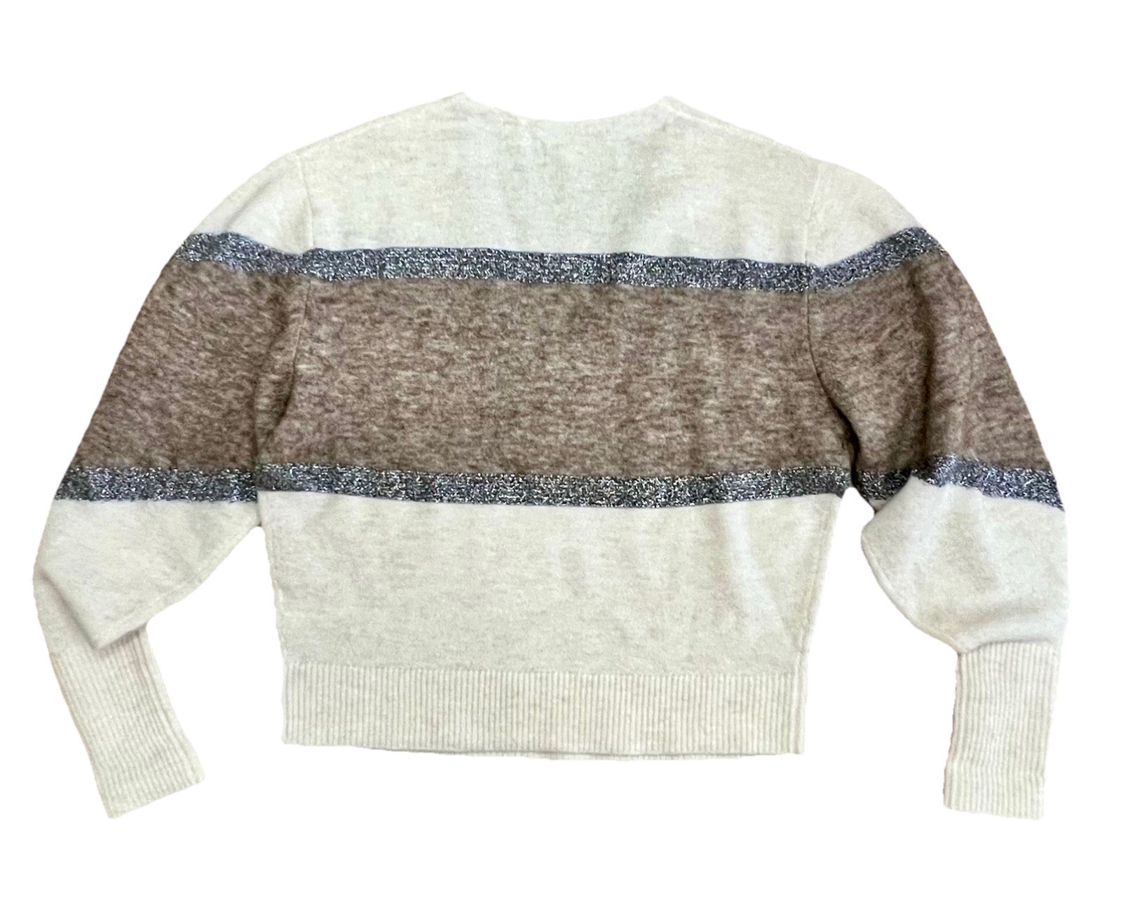 VERONICA BEARD Miley Metallic Pullover Sweater Sz… - image 3