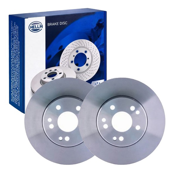 2X Hella Bremsscheiben 294Mm Vorne Passend FüR Mercedes 124 E-KLASSE 5212-image
