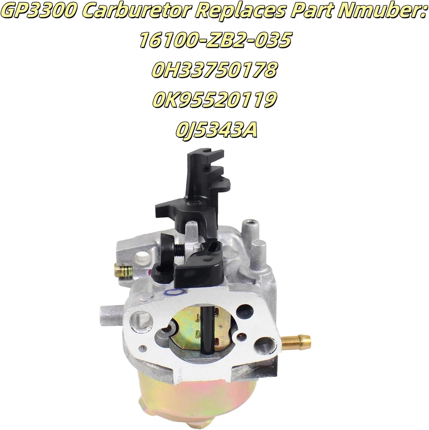 Carburetor For Generac Power 6431-0 0064310 GP3300 Portable Generator MANUAL
