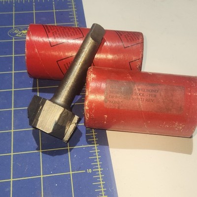 Weldon Reseating Tool Milling Cutter#28  1-1/4 in Head 3/4 in Shank