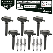 6pcs Ignition Coil Kit For Cherokee Cherokee Jeep V6 3.2L K05149168AH
