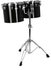 Ludwig Single-headed Concert Tom Set - 13 inches and 14 inches, Black Cortex