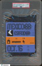 1968 Olympics Mexico Ticket Stub PSA 
