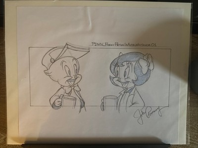Looney Tunes: Day The Earth Blew Up: Original Production Layout. Mint Condition