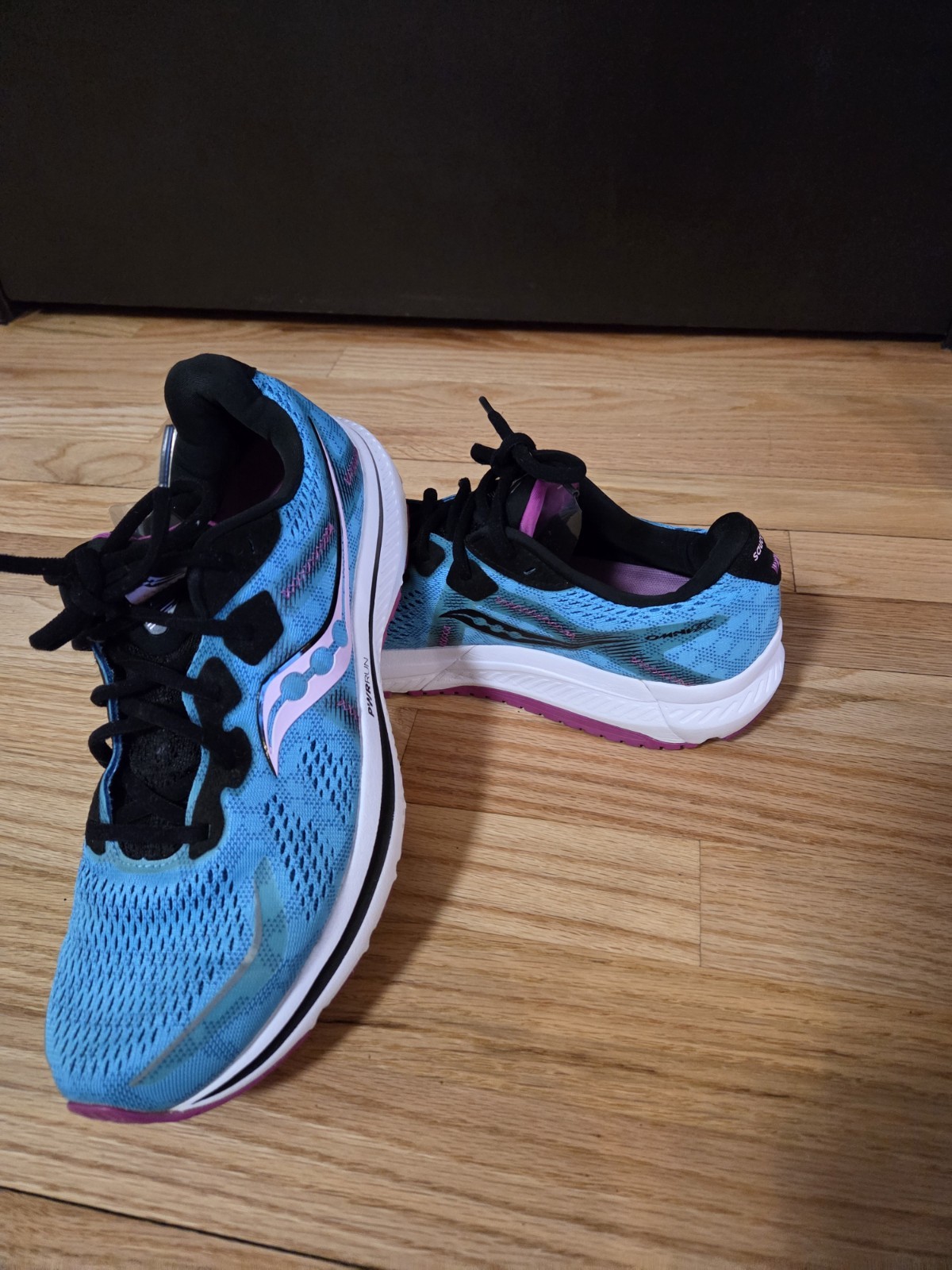 SAUCONY PWR RUN OMNI 20 WOMEN WALKING SNEAKERS SIZE 11 BLUE ATHLETIC SHOES thumbnail 3