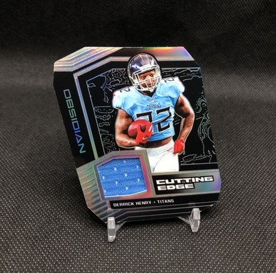 2019 Obsidian Derrick Henry  CUTTING EDGE  PATCH /100 SILVER PRIZM SP No. CE-20