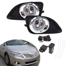 2-Pack Fog Lights Assembly with Bulbs, Switch Wiring Kit Left and Right Side Rep