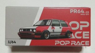 POP RACE 1/64 Golf GTI MKII Red/White Marlboro Style Color