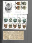 1980 Indian Art(Masks) Scott 1834-37 combo FDC + MNH plate block of 10 & clippin