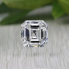 1.45 Ct Loose Moissanite Asscher Cut 6.50 MM D Color IF CLARITY Certified