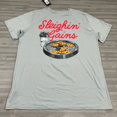 Under Armour Rock Red One Sleighin Gains T-Shirt Mens 4XLT 6003012 Mod Gray $35
