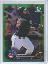 Nellie Rodriguez 2016 Bowman Chrome Green Refractor #30/99