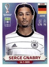 Serge Gnabry Germany 2022 Panini World Cup Sticker #GER 16