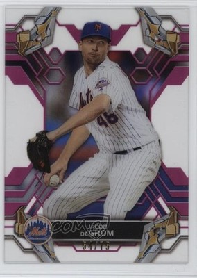 2019 Topps High Tek Pink 54/75 Jacob deGrom #93 g5e