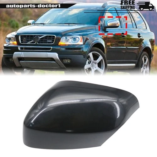 1X Mirror Cover Car Door Cap Driver Side For Volvo XC70 2007-16 XC90 2007-14 US