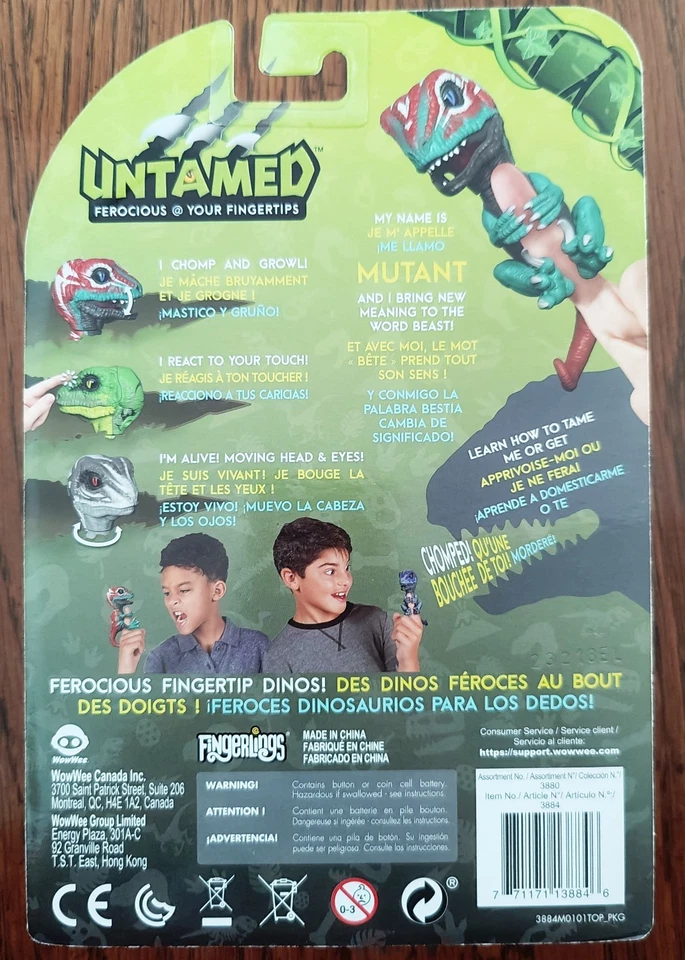 Untamed Ferocious @ Your Fingertips Mutant Raptor-NEW - Image 2 of 2