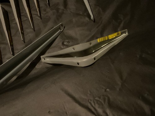 9 Pcs 10x12” & 4.5x5.5” Utility Metal Wall Shelf Corner Bracket Support LOT Gray - Picture 4 of 6