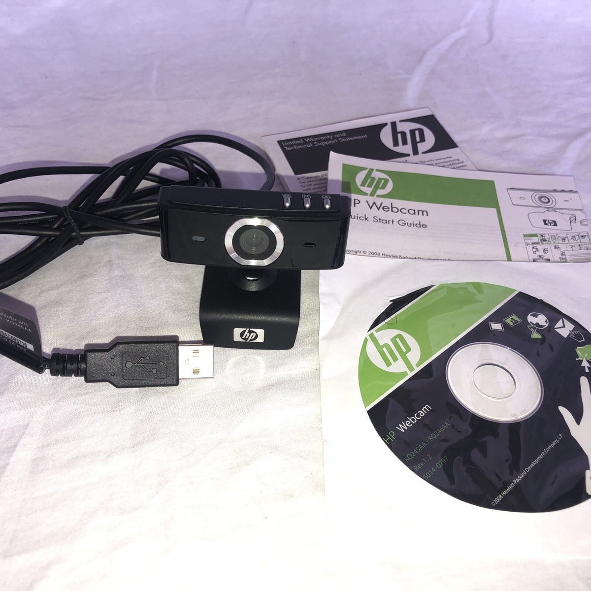 Hewlett-Packard HP Deluxe Webcam Product Number KQ246AA #ABA USB