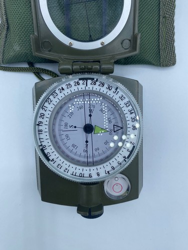 Portable Camping Compass Military Army Geology Lensatic Prismatic Compass - Picture 4 of 6