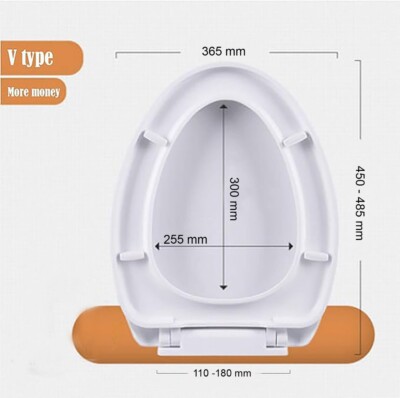 WC-Sitz Soft Close Luxus Weiß Sitze Anti Slam WC Home Robust