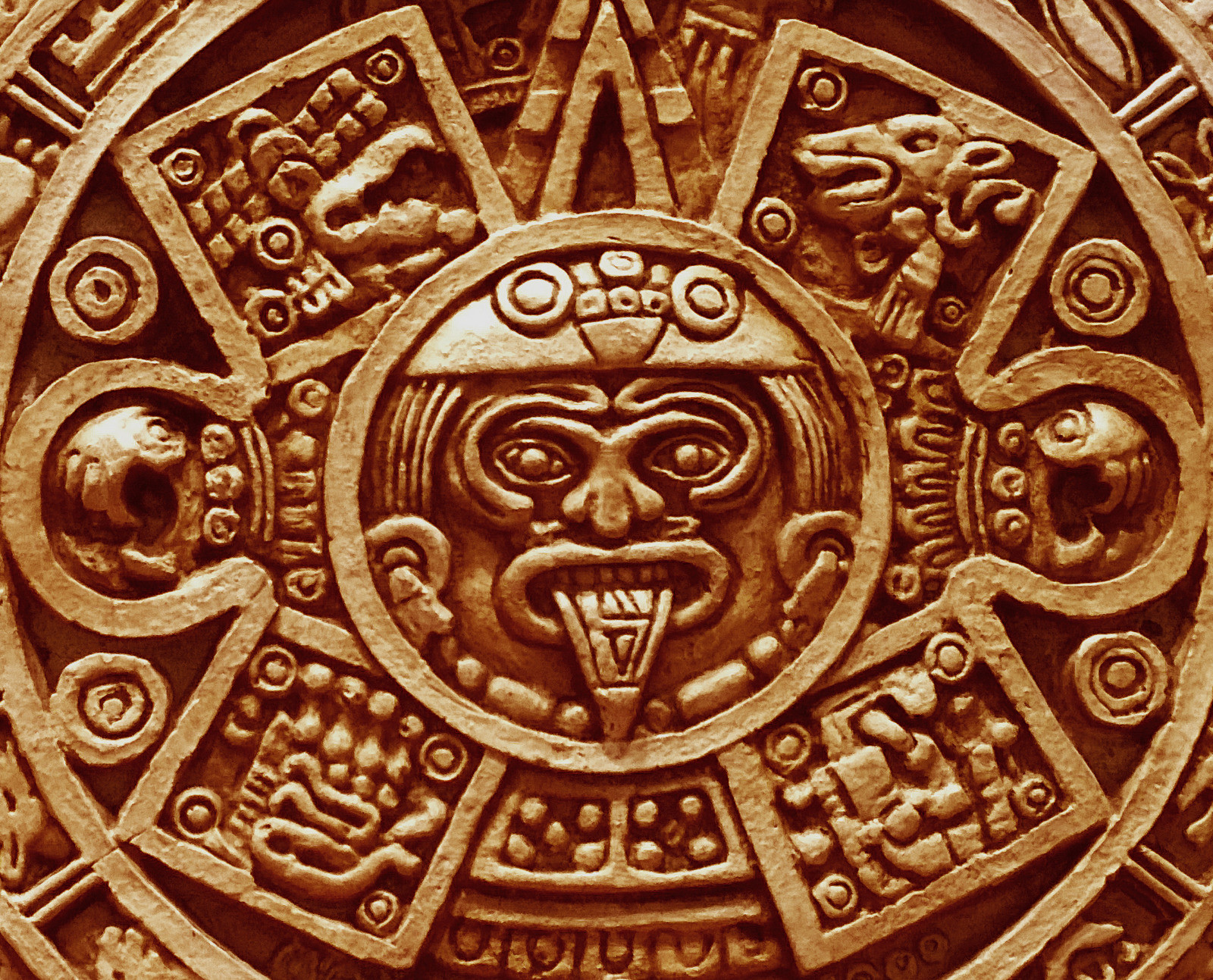 Poster,Kunstdruck,Digitaldruck,Azteken kalender, Maya Inka 