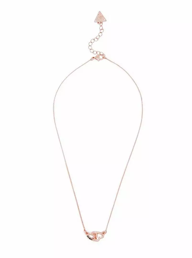 Guess rose gold heart deals necklace