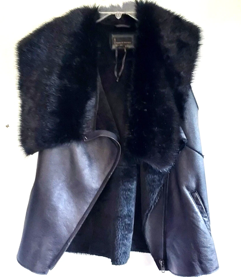 Chaleco para mujer Jeans by Buffalo negro imitación cuero y piel sintética talla M Foto 4 de 4