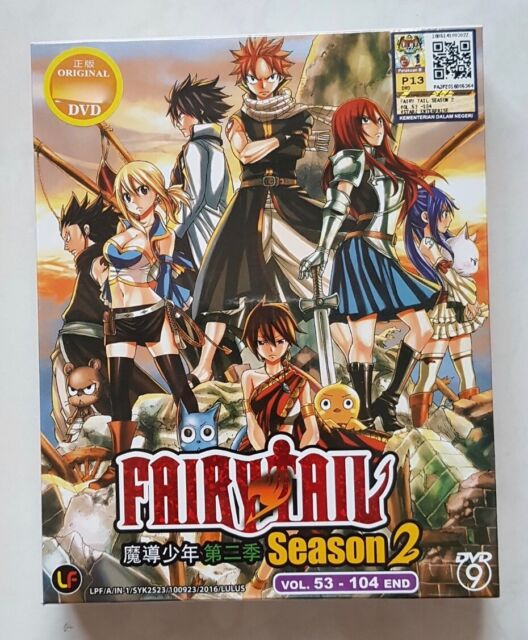 Dvd Anime Fairy Tail Season 2 53 104 End English Sub All Region Ship For Sale Online Ebay